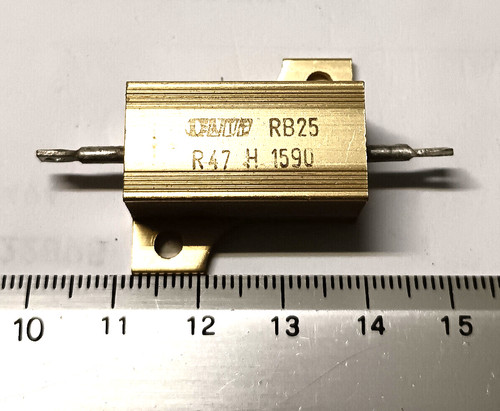 Resistenza ohm 25w - 0,47,